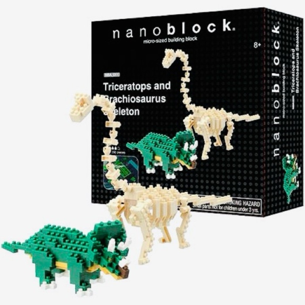 NEW Nanoblock Triceratops & Brachiosaurus